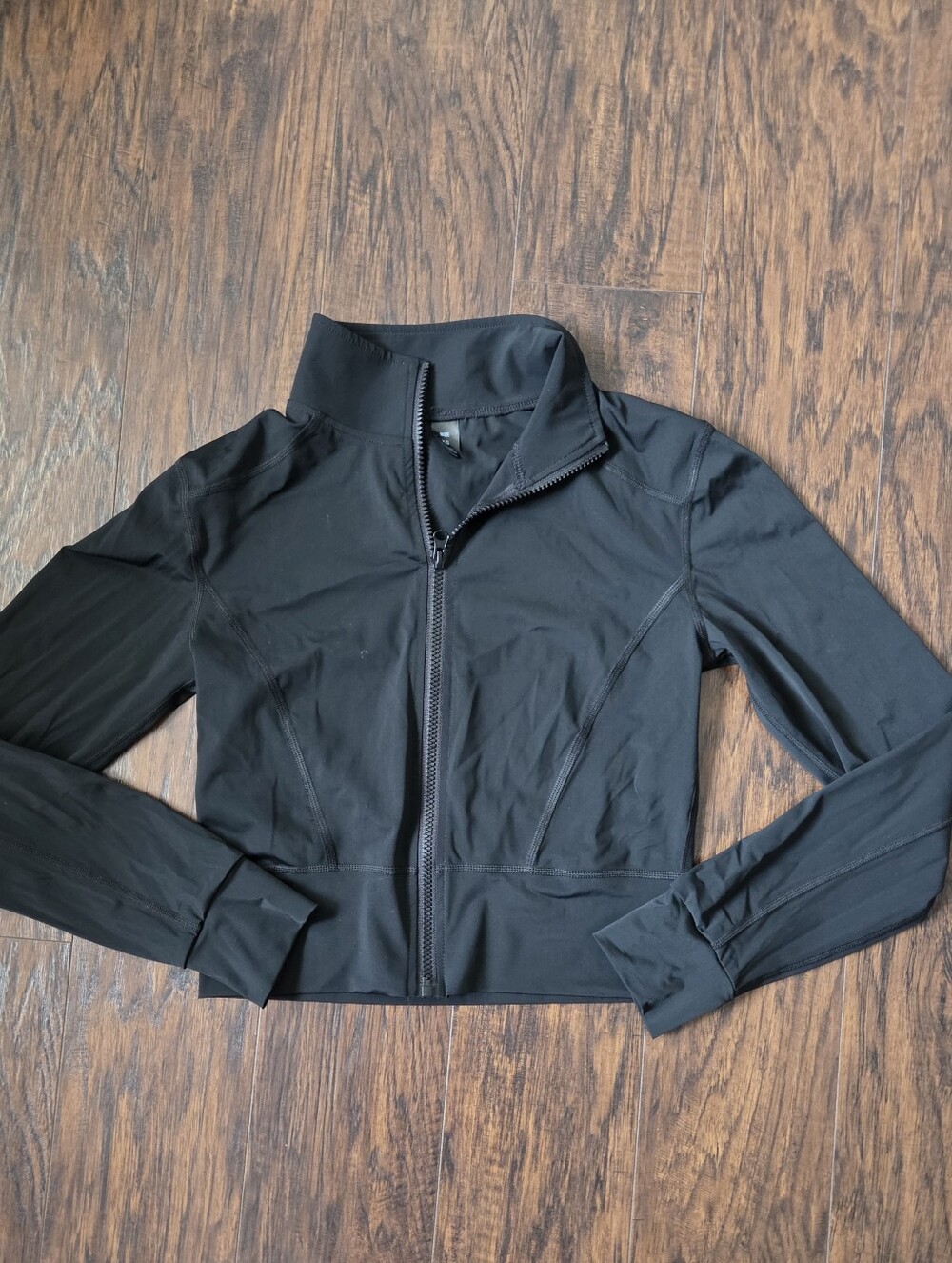 Cheer Embellished Black Cropped Jacket - Picture 3 of 4